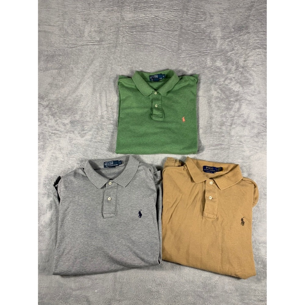 Polo by Ralph Lauren Polo Mens L Multicolor Lot Classic Fit Short Sleeve